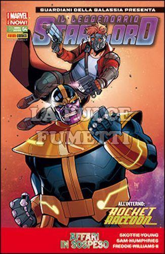 GUARDIANI DELLA GALASSIA PRESENTA #     4 - ROCKET RACCOON E IL LEGGENDARIO STAR-LORD 4 - COVER B - ALL-NEW MARVEL NOW!